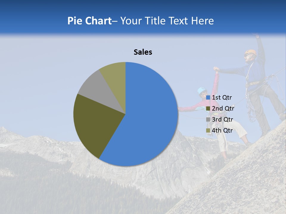 Climbing The Mountain PowerPoint Template