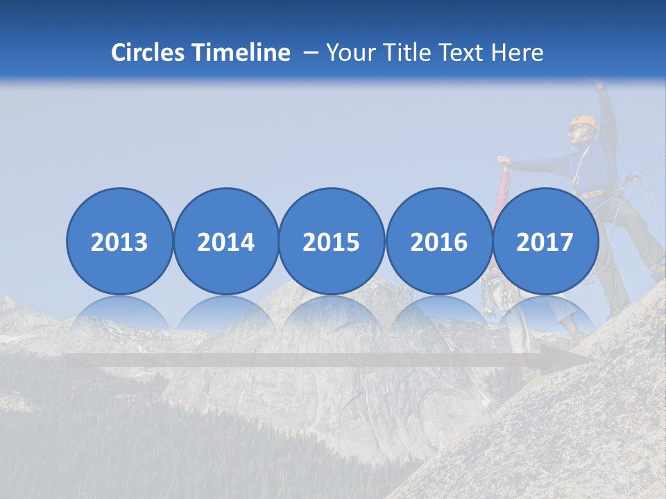 Climbing The Mountain PowerPoint Template