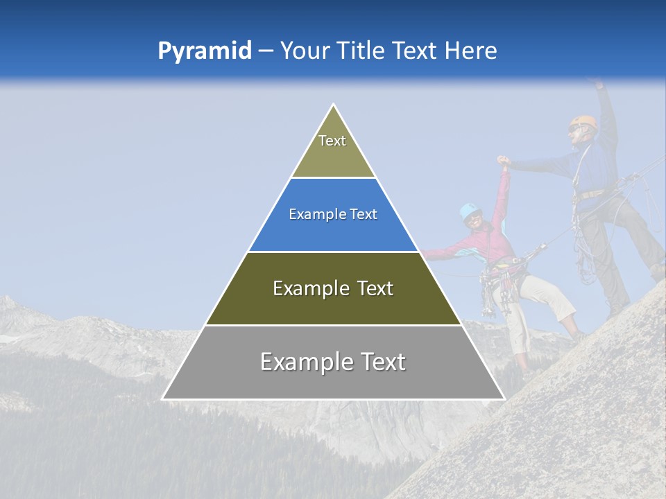 Climbing The Mountain PowerPoint Template