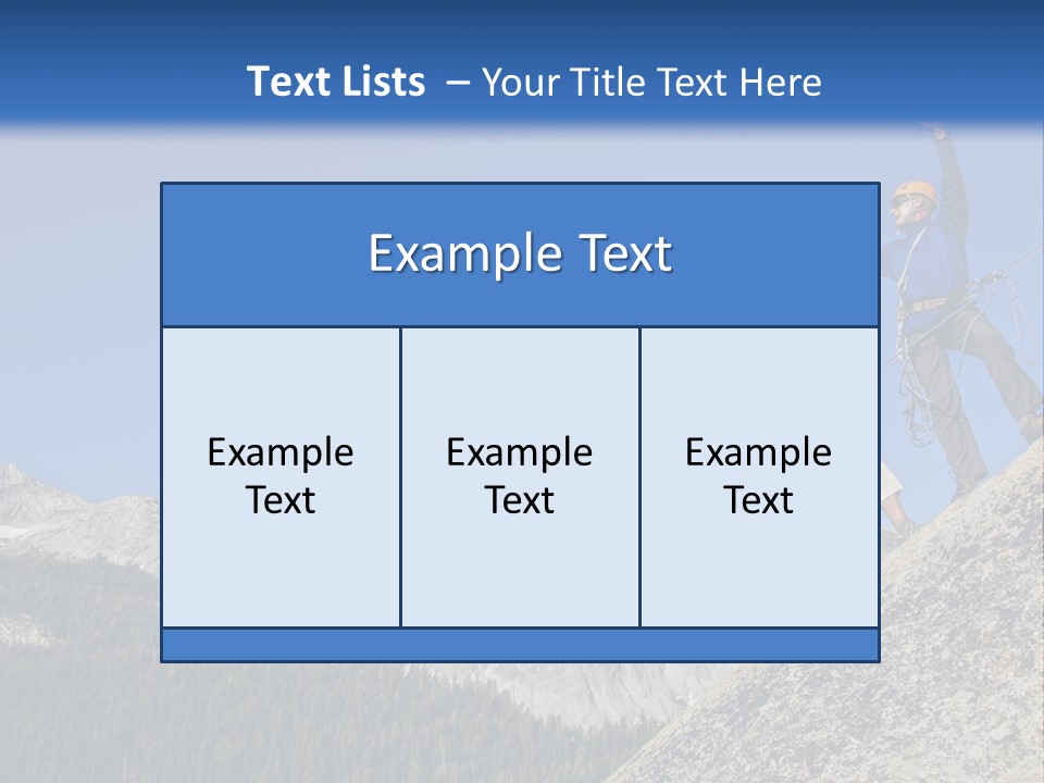 Climbing The Mountain PowerPoint Template