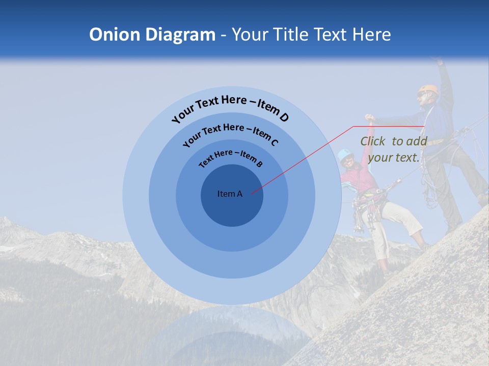 Climbing The Mountain PowerPoint Template