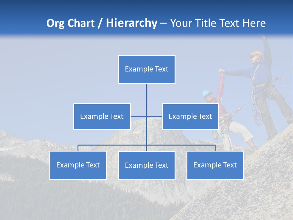 Climbing The Mountain PowerPoint Template
