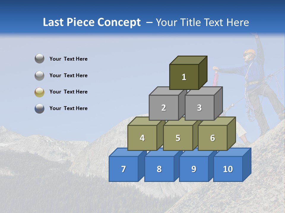 Climbing The Mountain PowerPoint Template