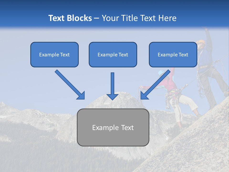 Climbing The Mountain PowerPoint Template