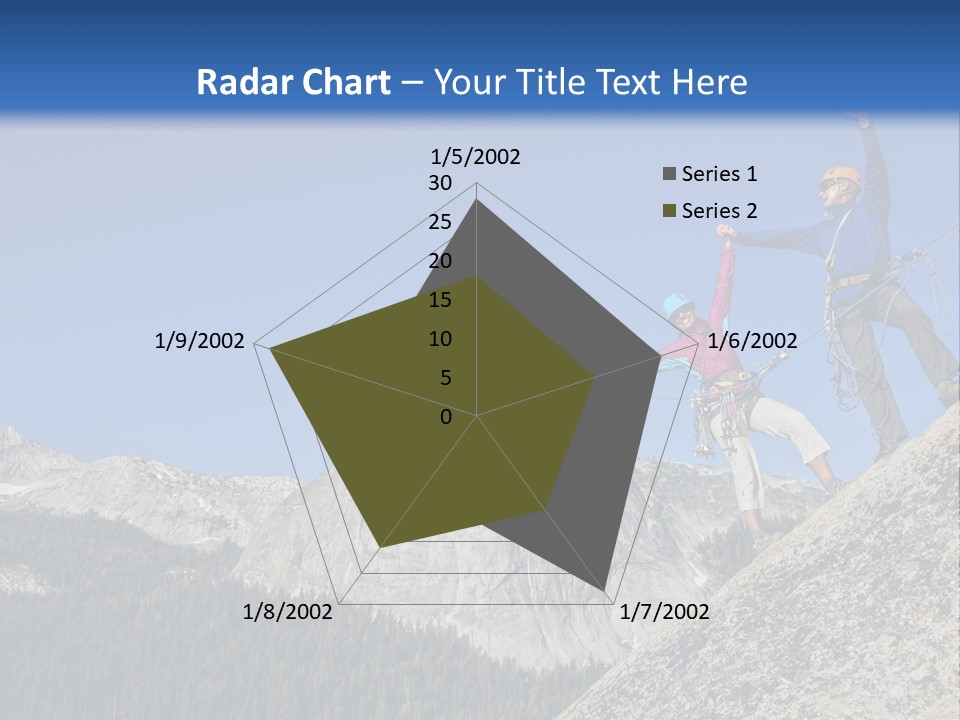 Climbing The Mountain PowerPoint Template