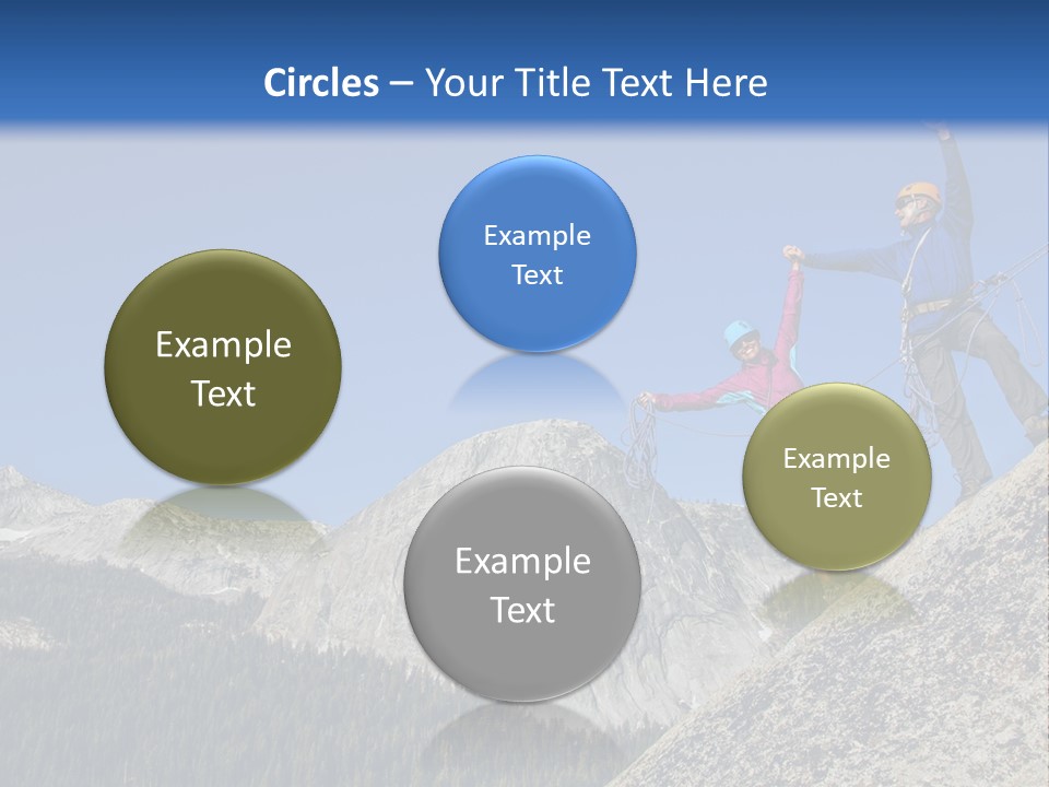 Climbing The Mountain PowerPoint Template