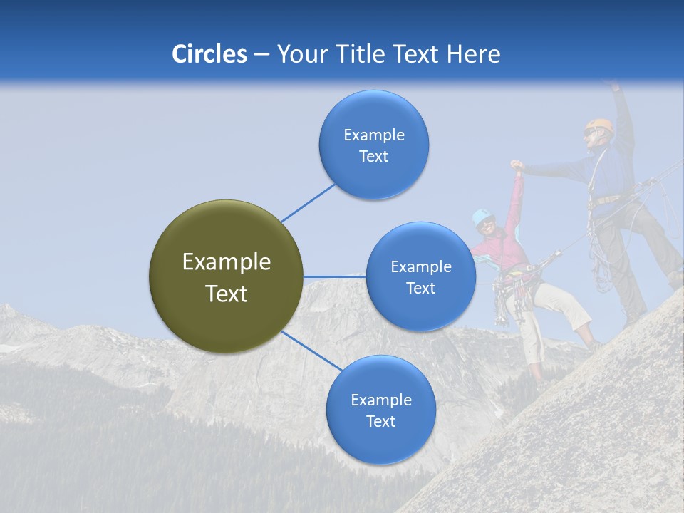 Climbing The Mountain PowerPoint Template