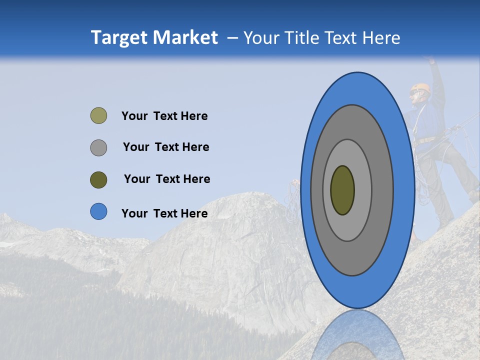 Climbing The Mountain PowerPoint Template
