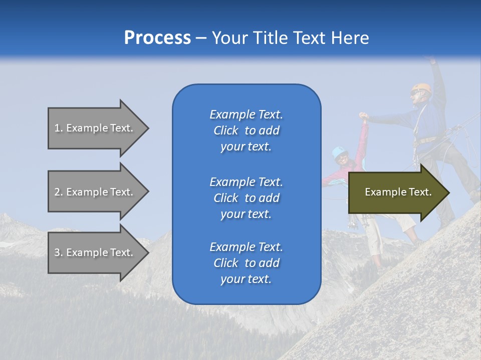 Climbing The Mountain PowerPoint Template