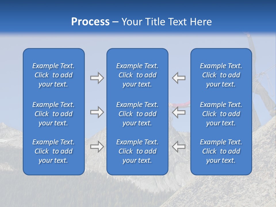 Climbing The Mountain PowerPoint Template