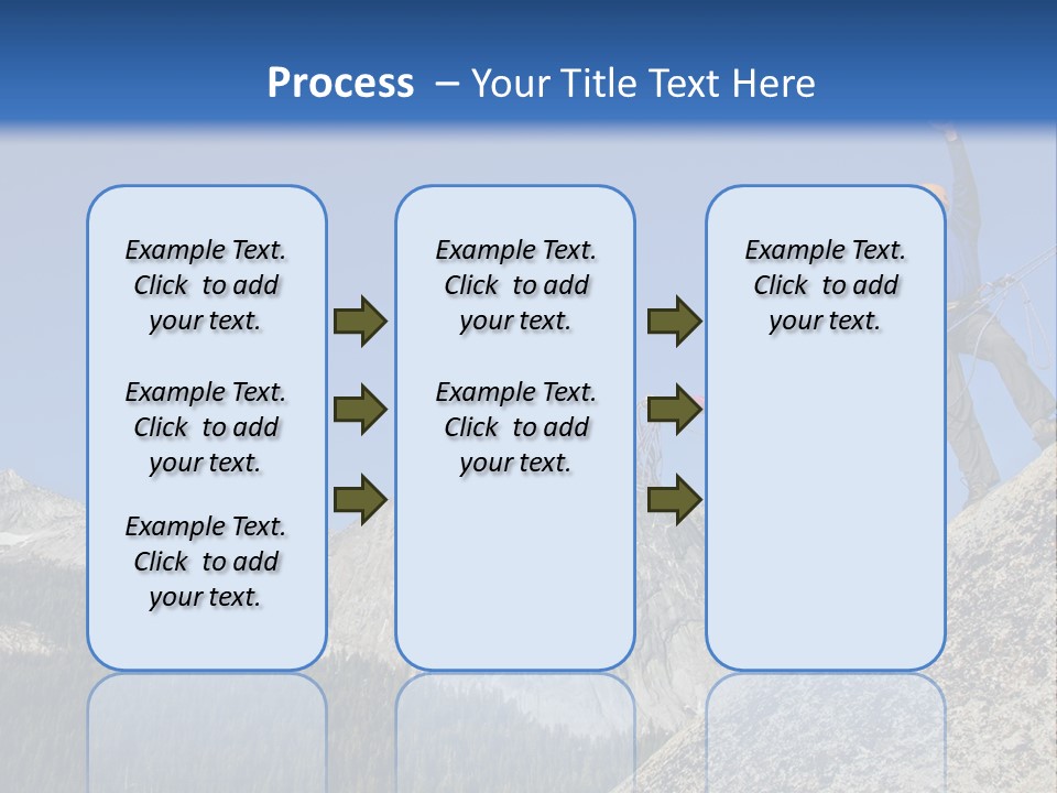 Climbing The Mountain PowerPoint Template