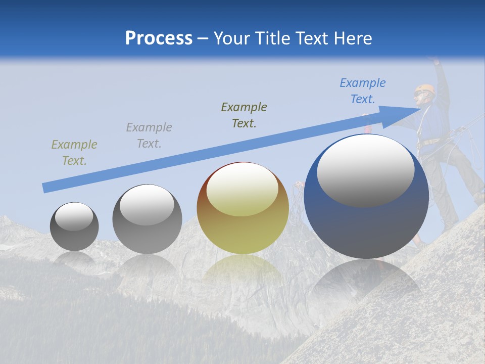 Climbing The Mountain PowerPoint Template