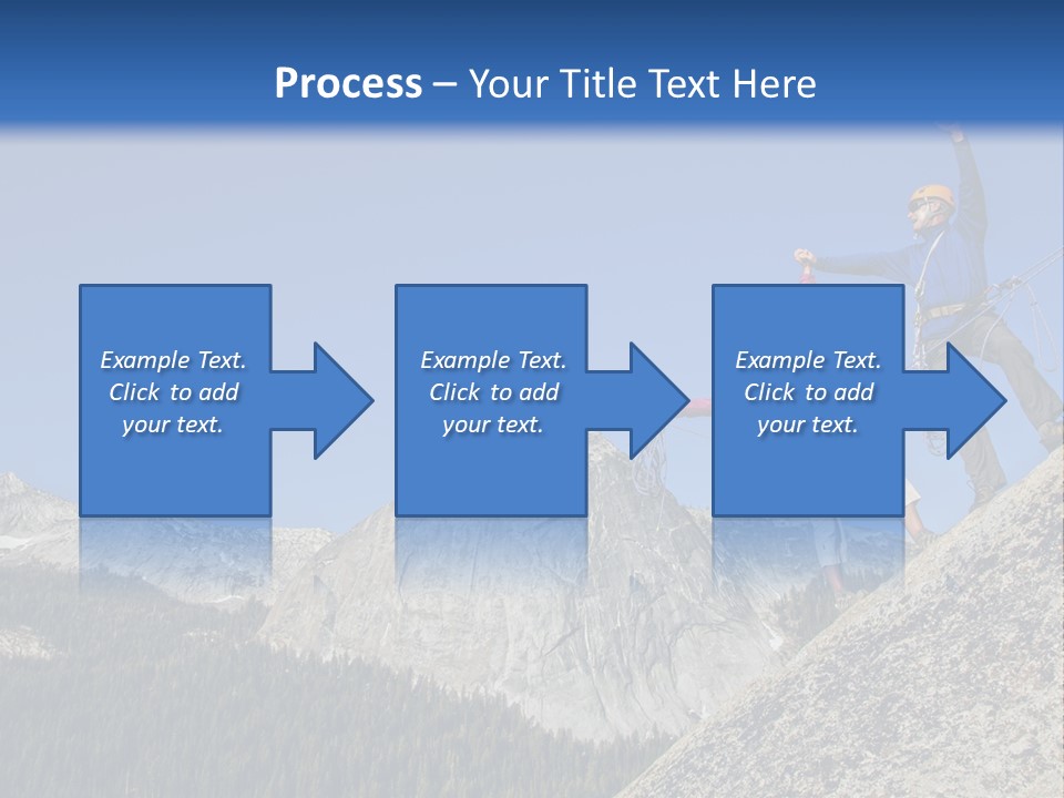 Climbing The Mountain PowerPoint Template