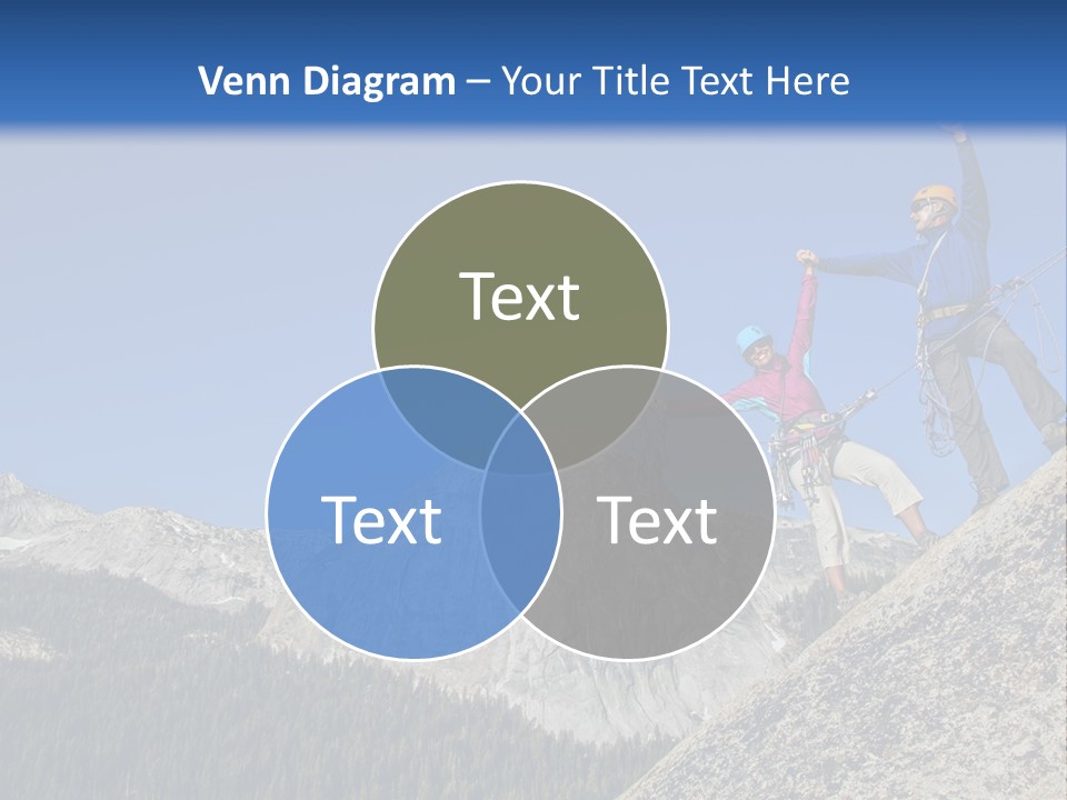 Climbing The Mountain PowerPoint Template