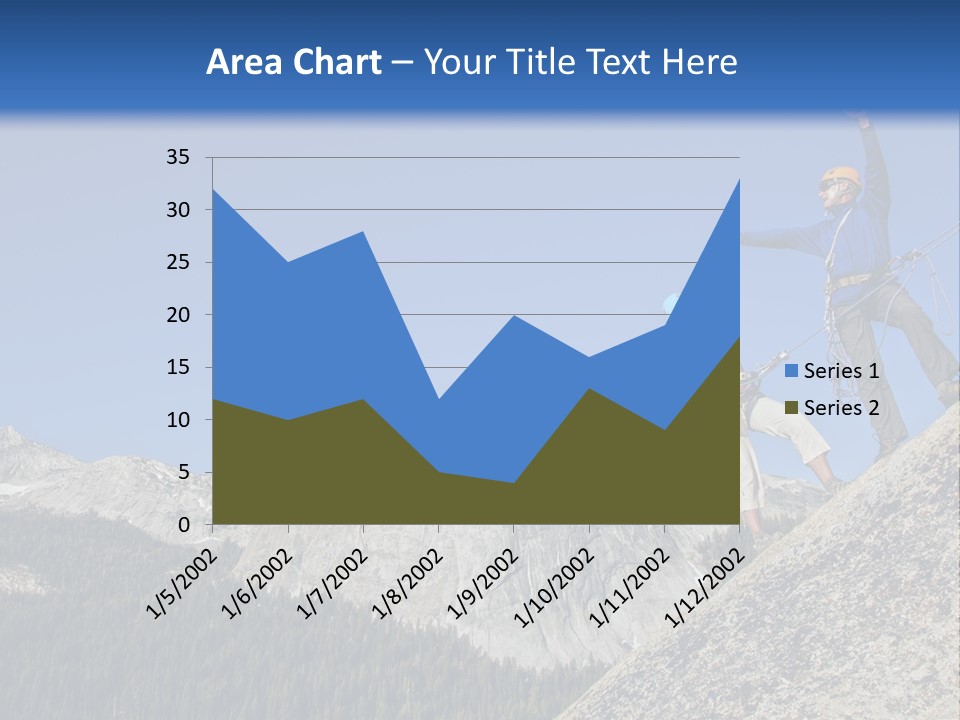Climbing The Mountain PowerPoint Template