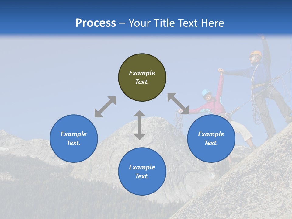Climbing The Mountain PowerPoint Template