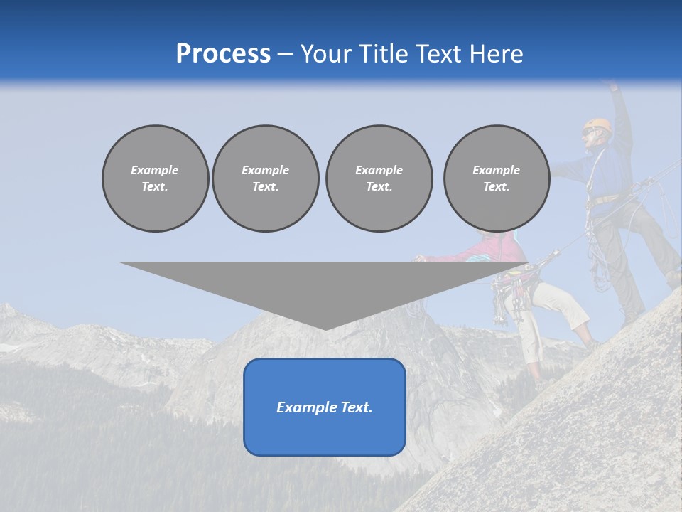 Climbing The Mountain PowerPoint Template