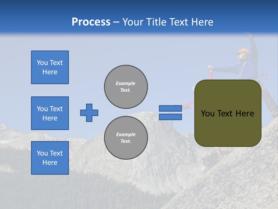 Climbing The Mountain PowerPoint Template