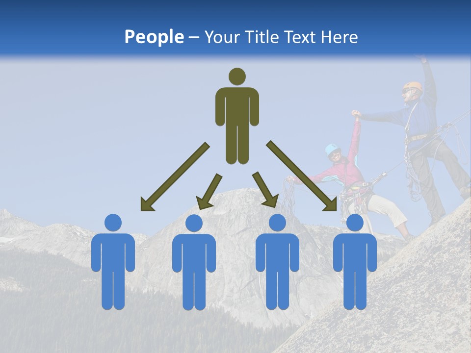 Climbing The Mountain PowerPoint Template