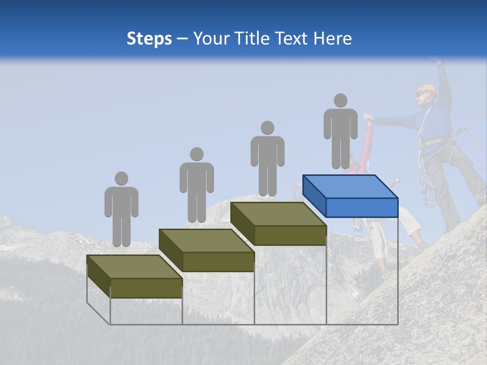 Climbing The Mountain PowerPoint Template