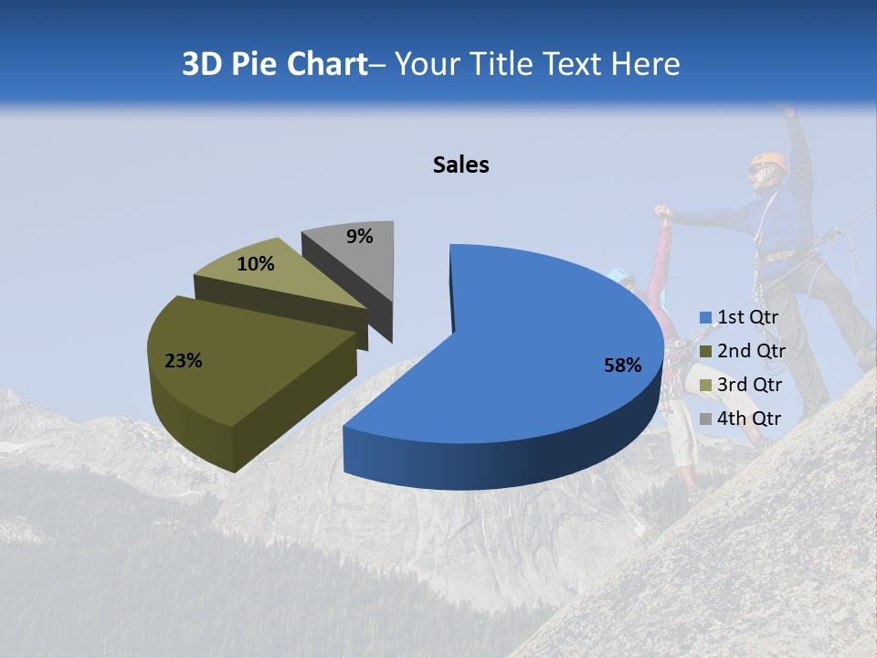 Climbing The Mountain PowerPoint Template