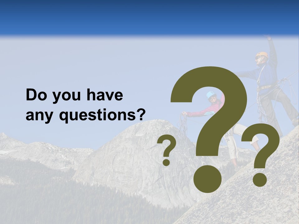 Climbing The Mountain PowerPoint Template