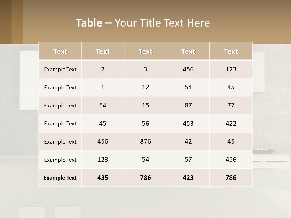 Room Interior PowerPoint Template