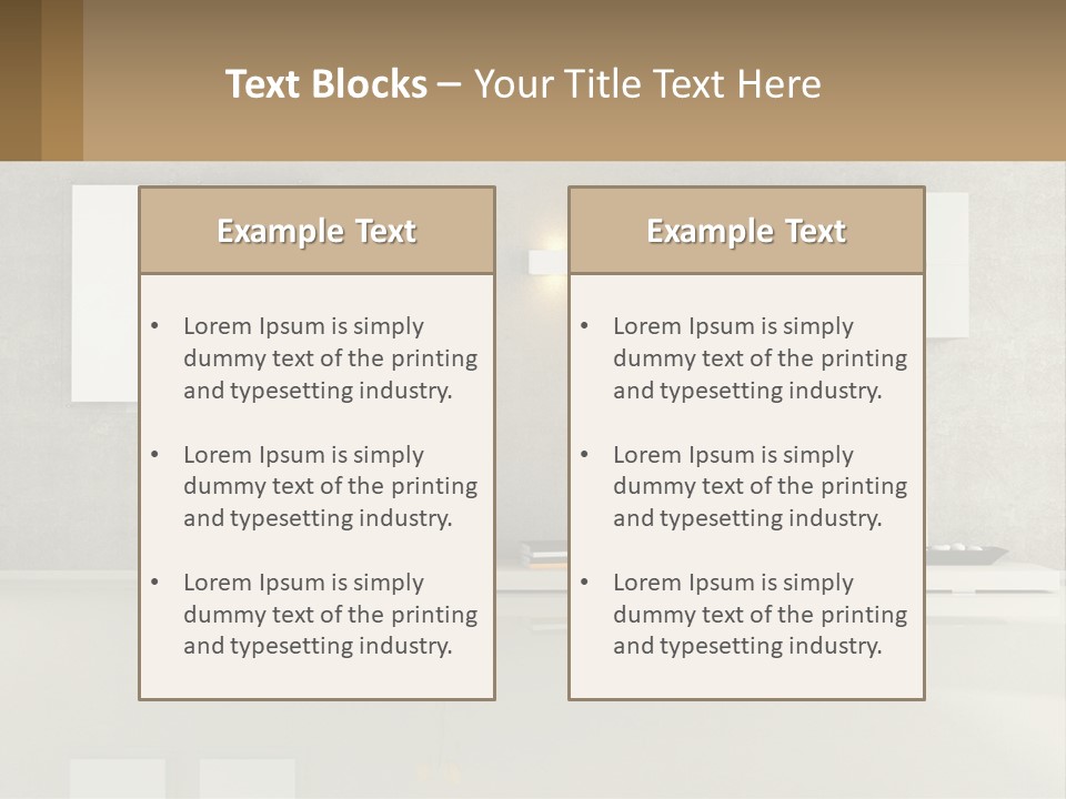Room Interior PowerPoint Template