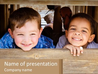 Joyful Children PowerPoint Template