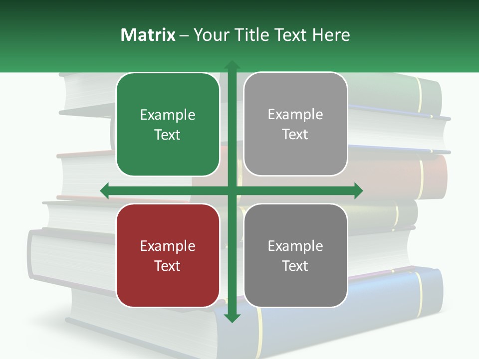 A Stack Of Books PowerPoint Template