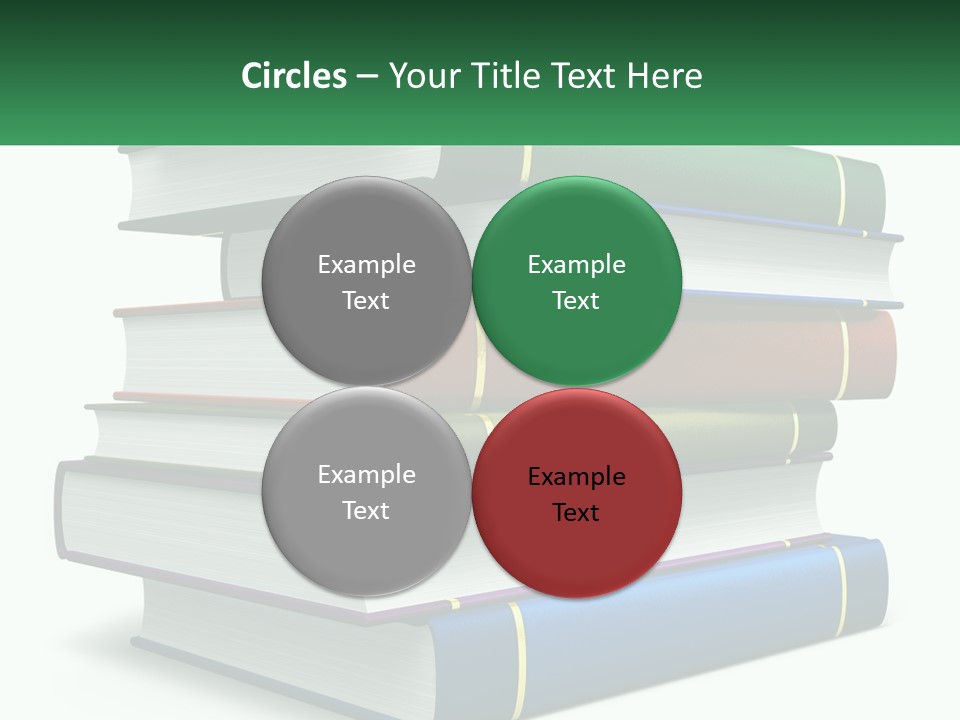 A Stack Of Books PowerPoint Template