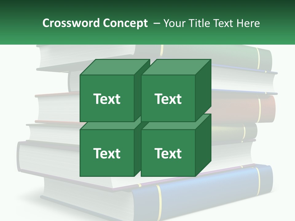 A Stack Of Books PowerPoint Template