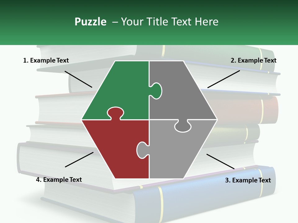 A Stack Of Books PowerPoint Template