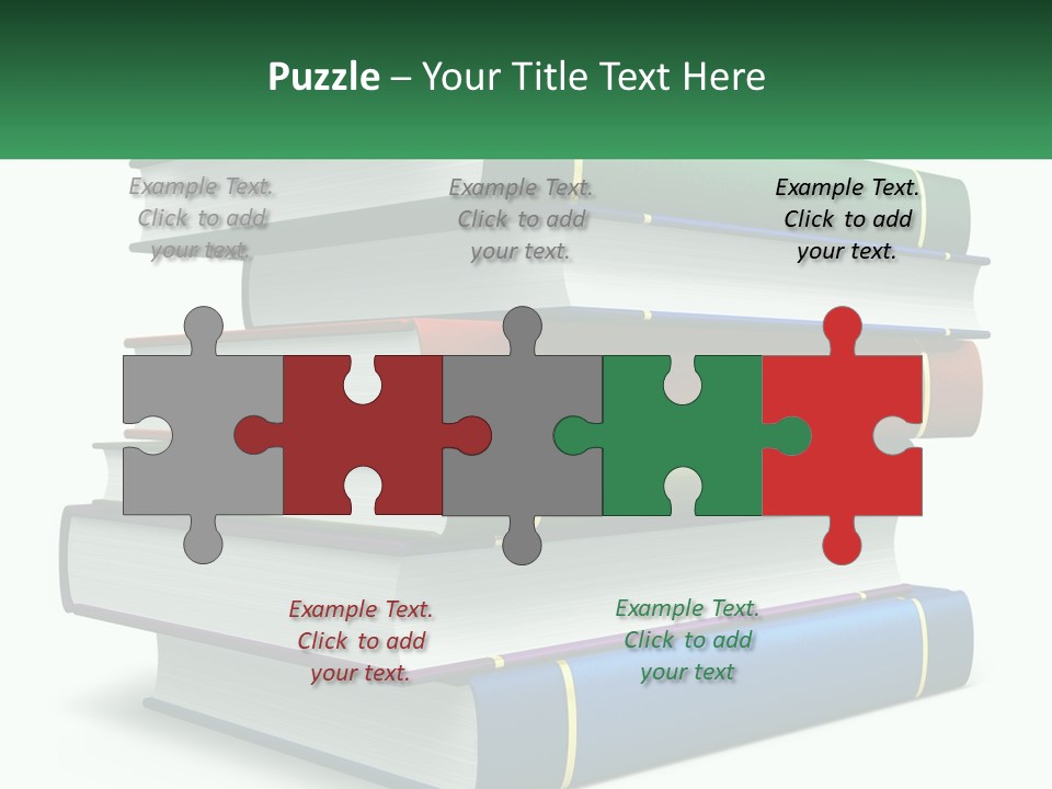 A Stack Of Books PowerPoint Template