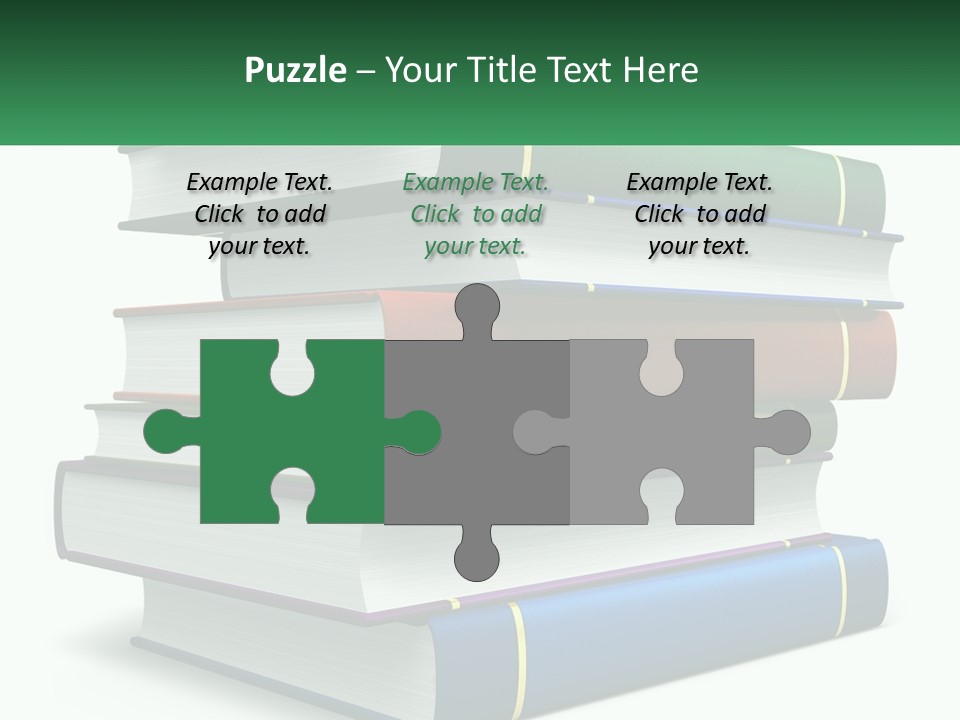 A Stack Of Books PowerPoint Template