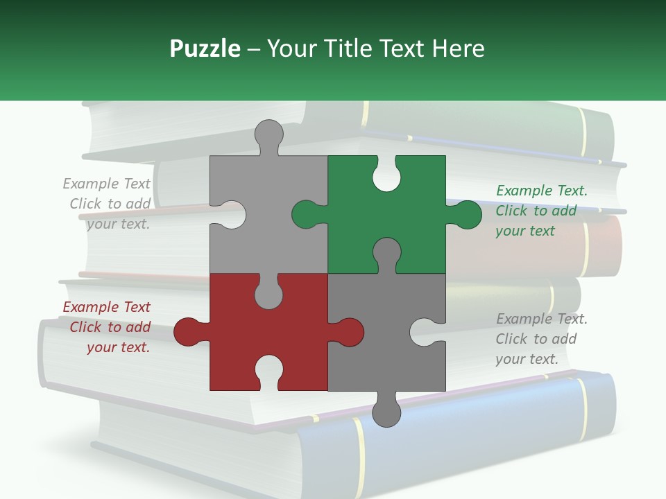 A Stack Of Books PowerPoint Template