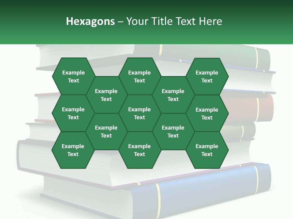 A Stack Of Books PowerPoint Template
