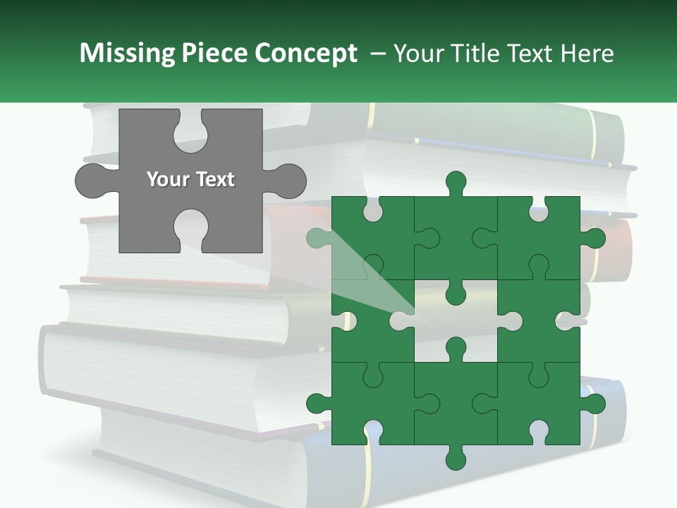 A Stack Of Books PowerPoint Template