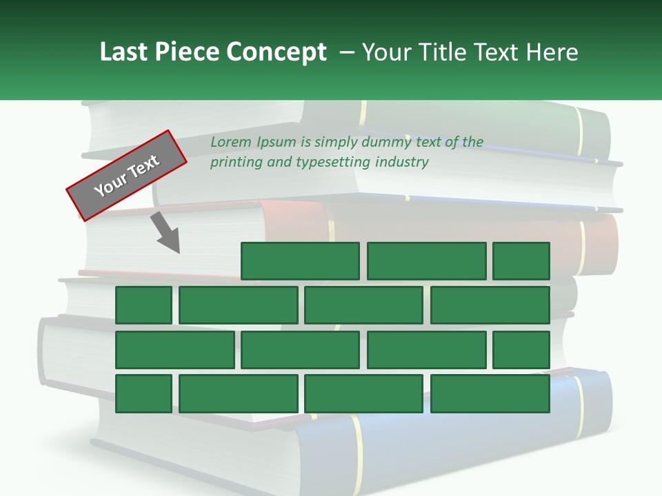 A Stack Of Books PowerPoint Template