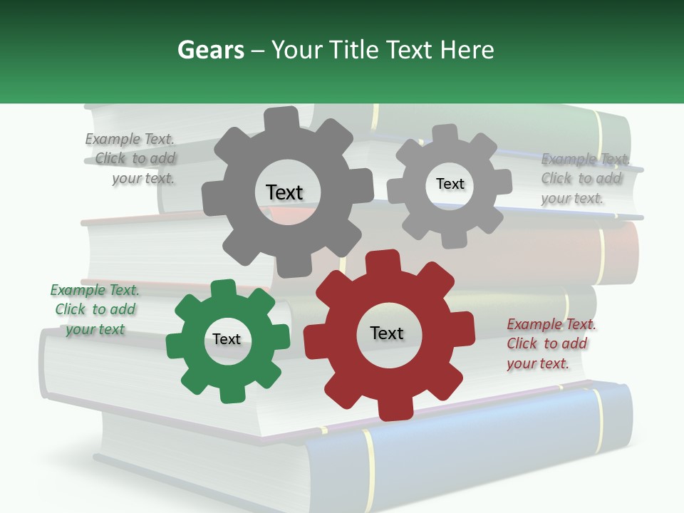 A Stack Of Books PowerPoint Template