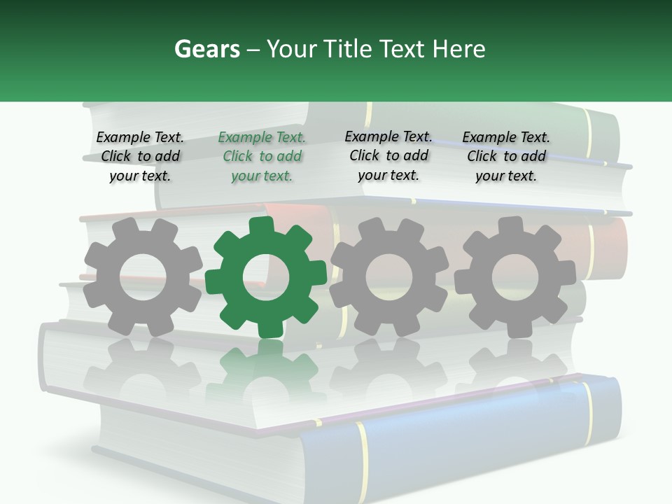 A Stack Of Books PowerPoint Template