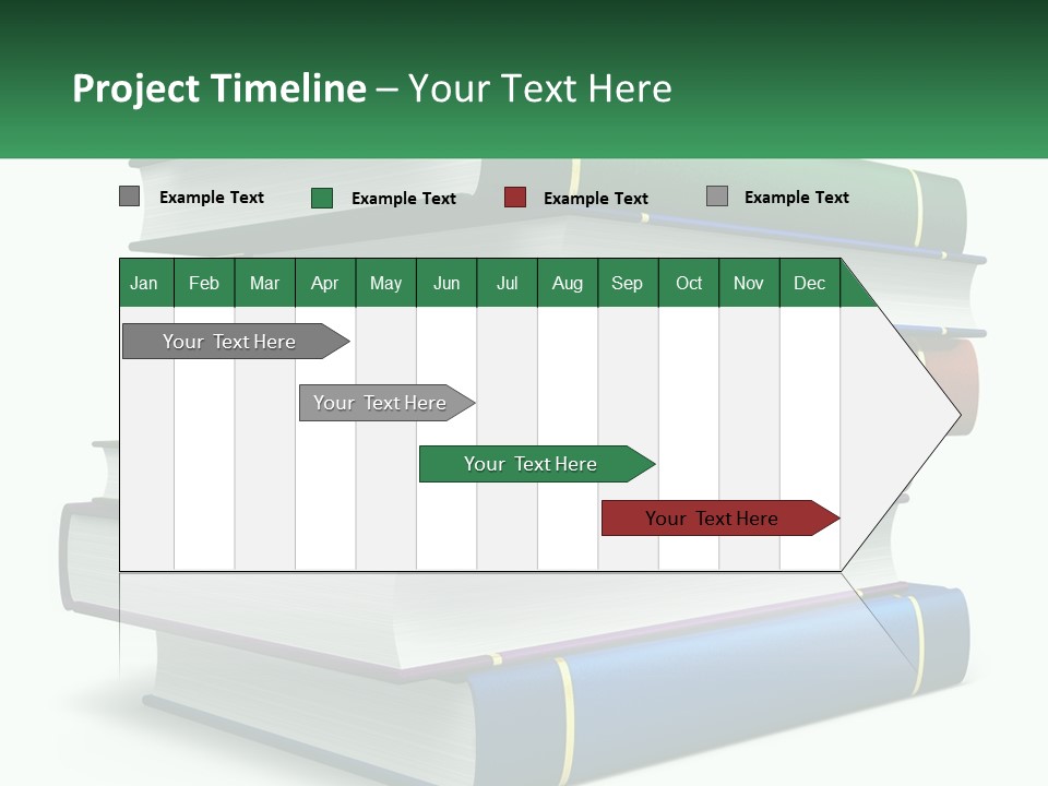 A Stack Of Books PowerPoint Template