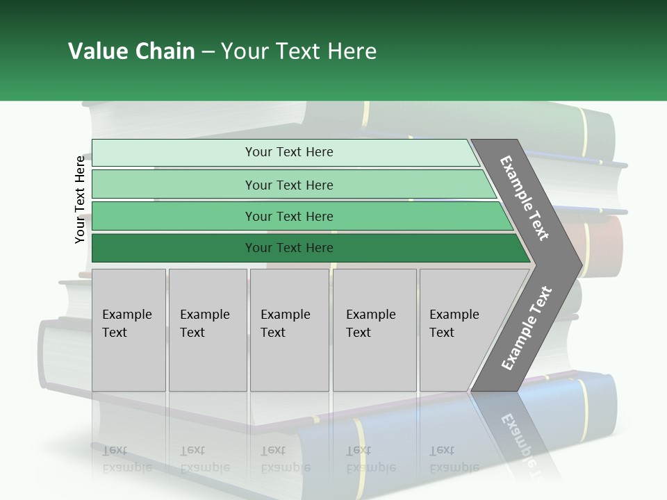 A Stack Of Books PowerPoint Template