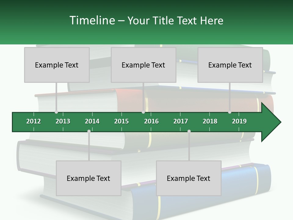 A Stack Of Books PowerPoint Template