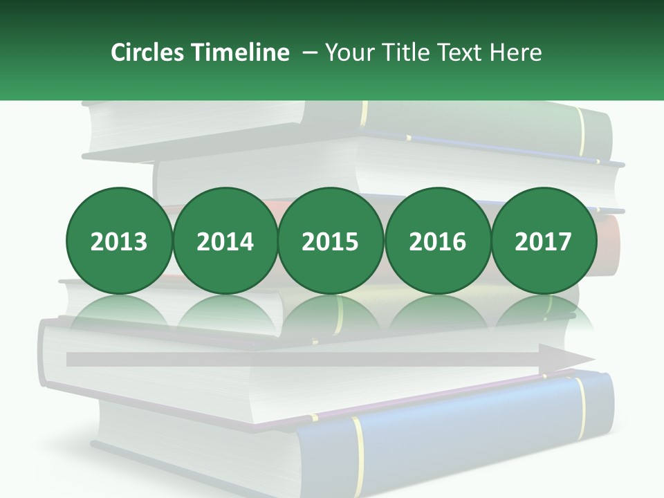 A Stack Of Books PowerPoint Template