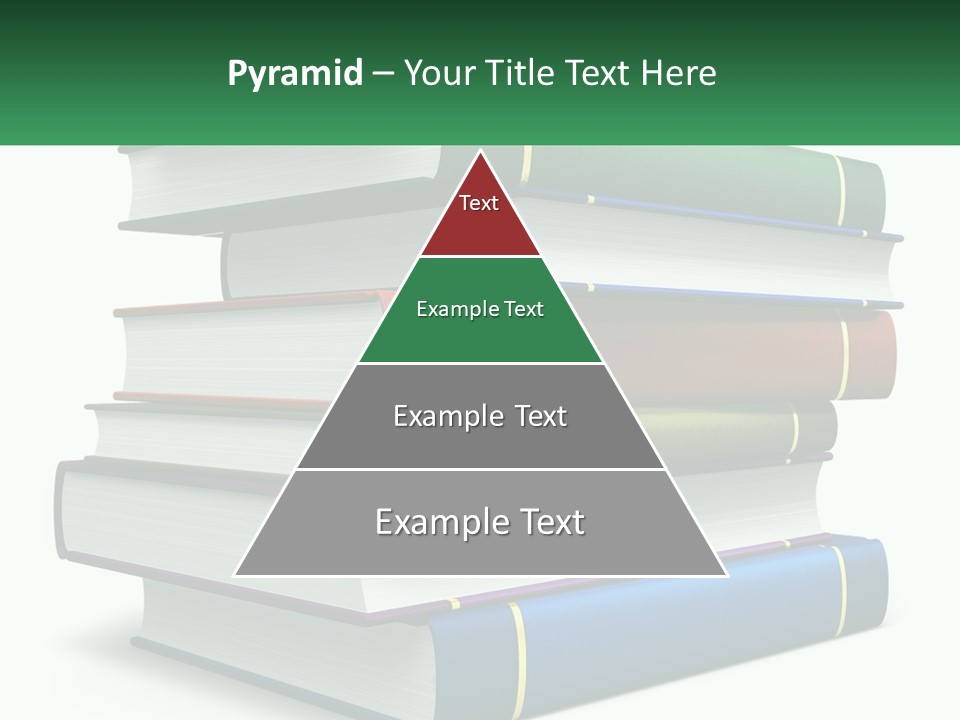 A Stack Of Books PowerPoint Template