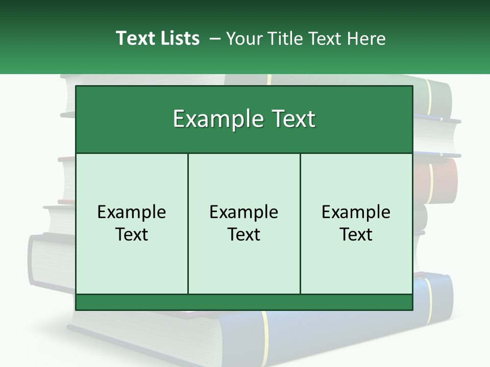A Stack Of Books PowerPoint Template