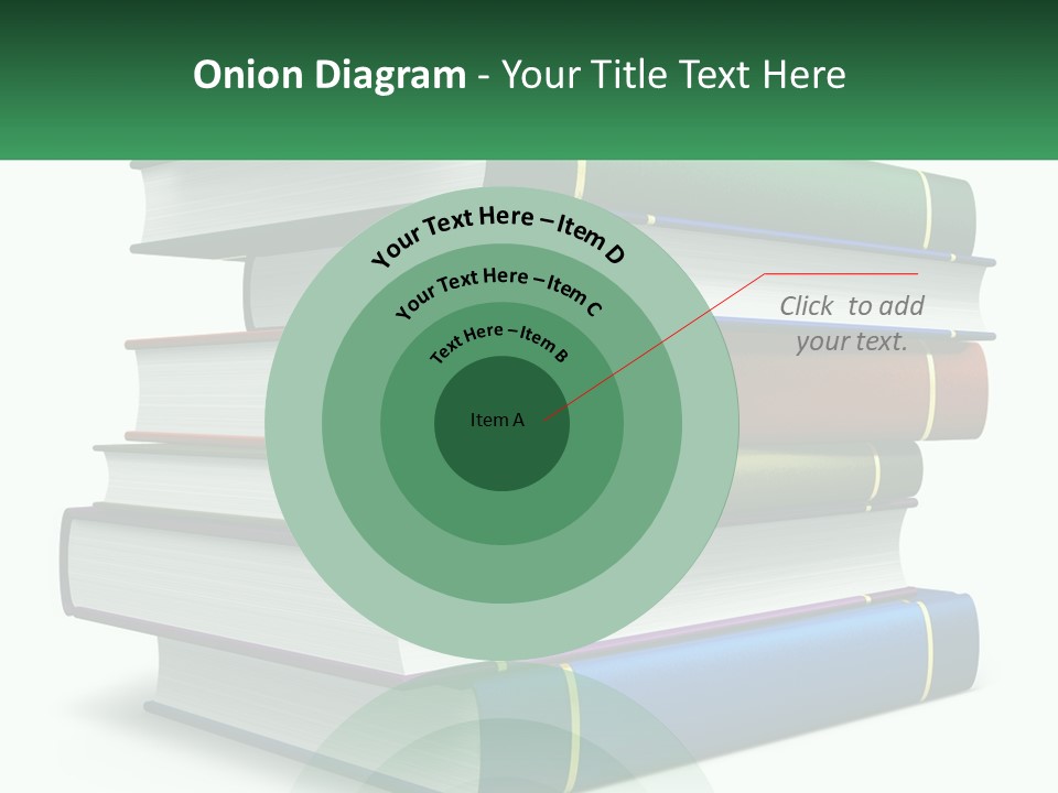 A Stack Of Books PowerPoint Template