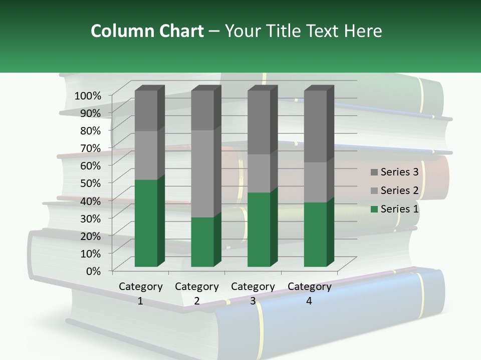 A Stack Of Books PowerPoint Template