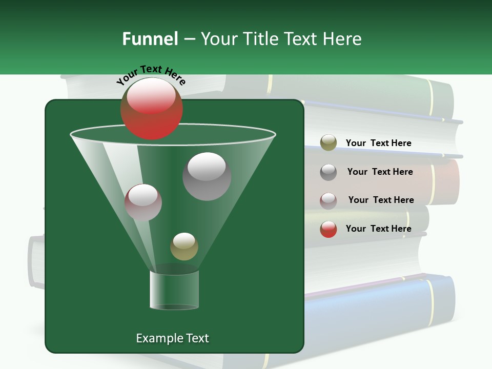 A Stack Of Books PowerPoint Template